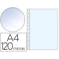 BOLSA CATALOGO Q-CONNECT FOLIO 120 MC CRISTAL CAIXA DE 100 UNIDADES                