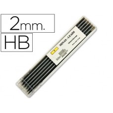MINAS LIDERPAPEL GRAFITE DE 2 MM -ESTOJO DE 12 MINAS